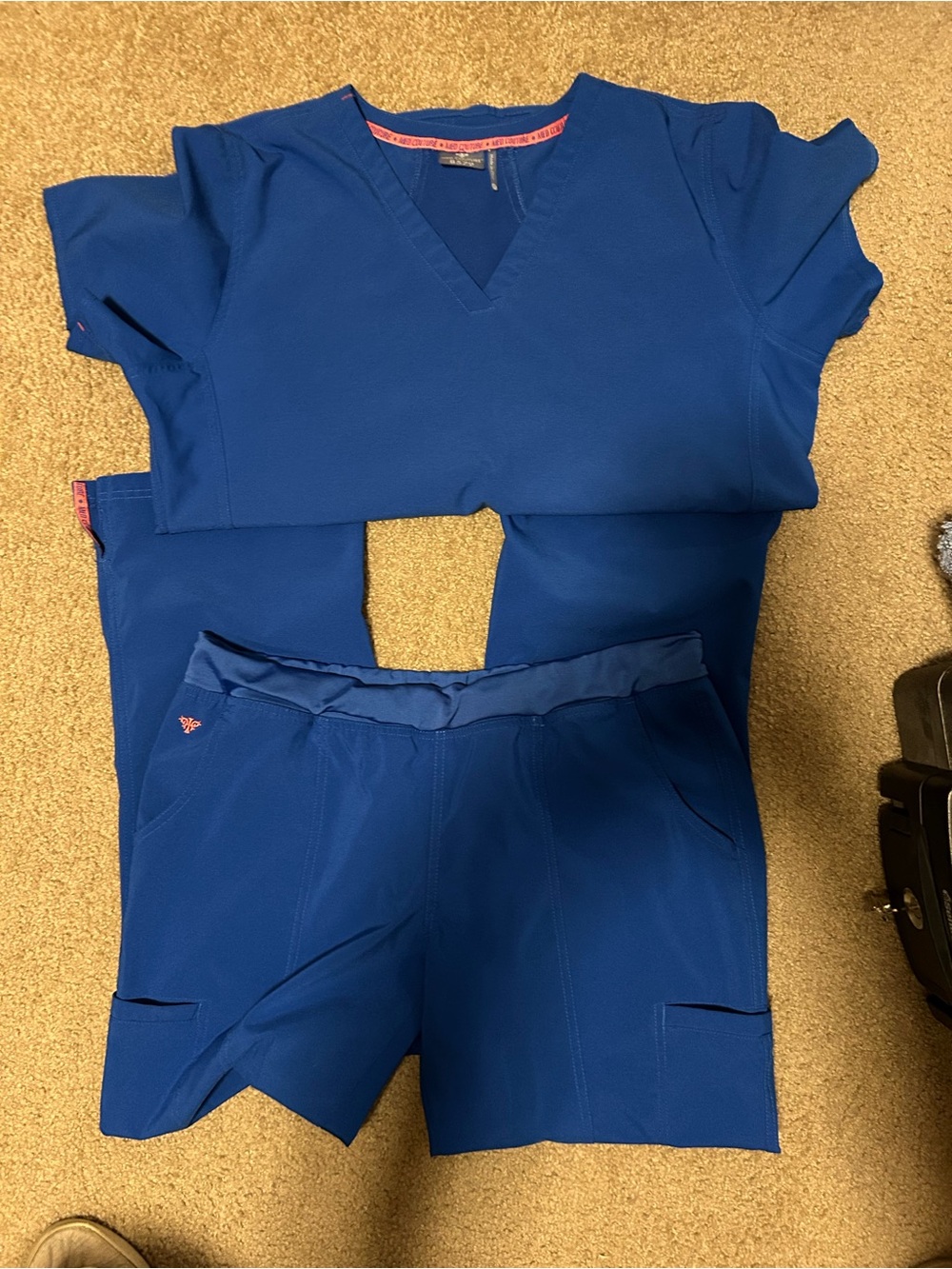 Med couture Royal Blue Medical Scrub Set - Top and Pants